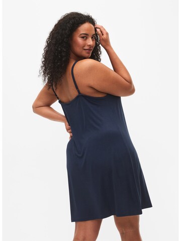 Zizzi Negligé 'LACE' in Blauw