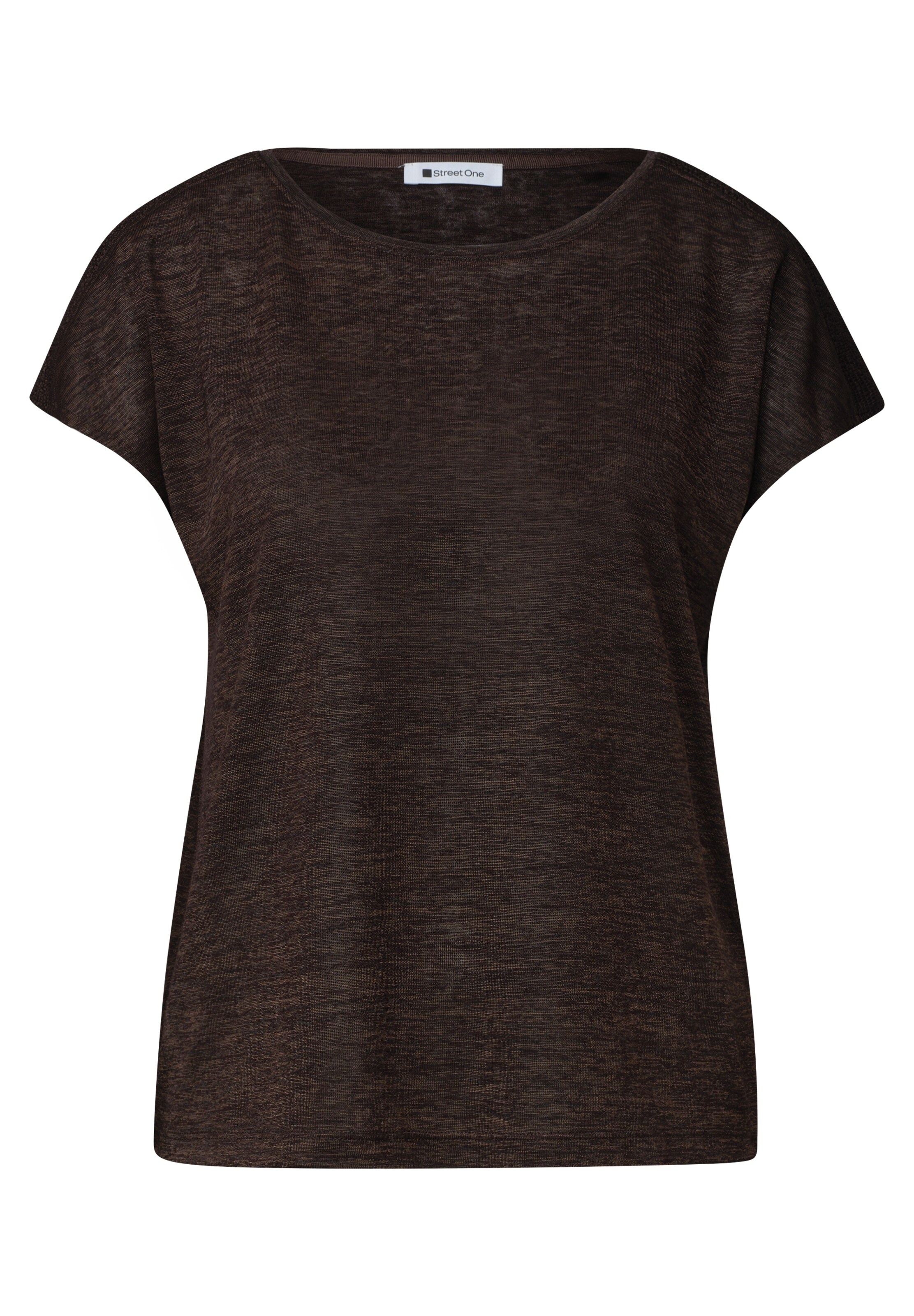 STREET ONE Shirt in Braun: Vorderseite