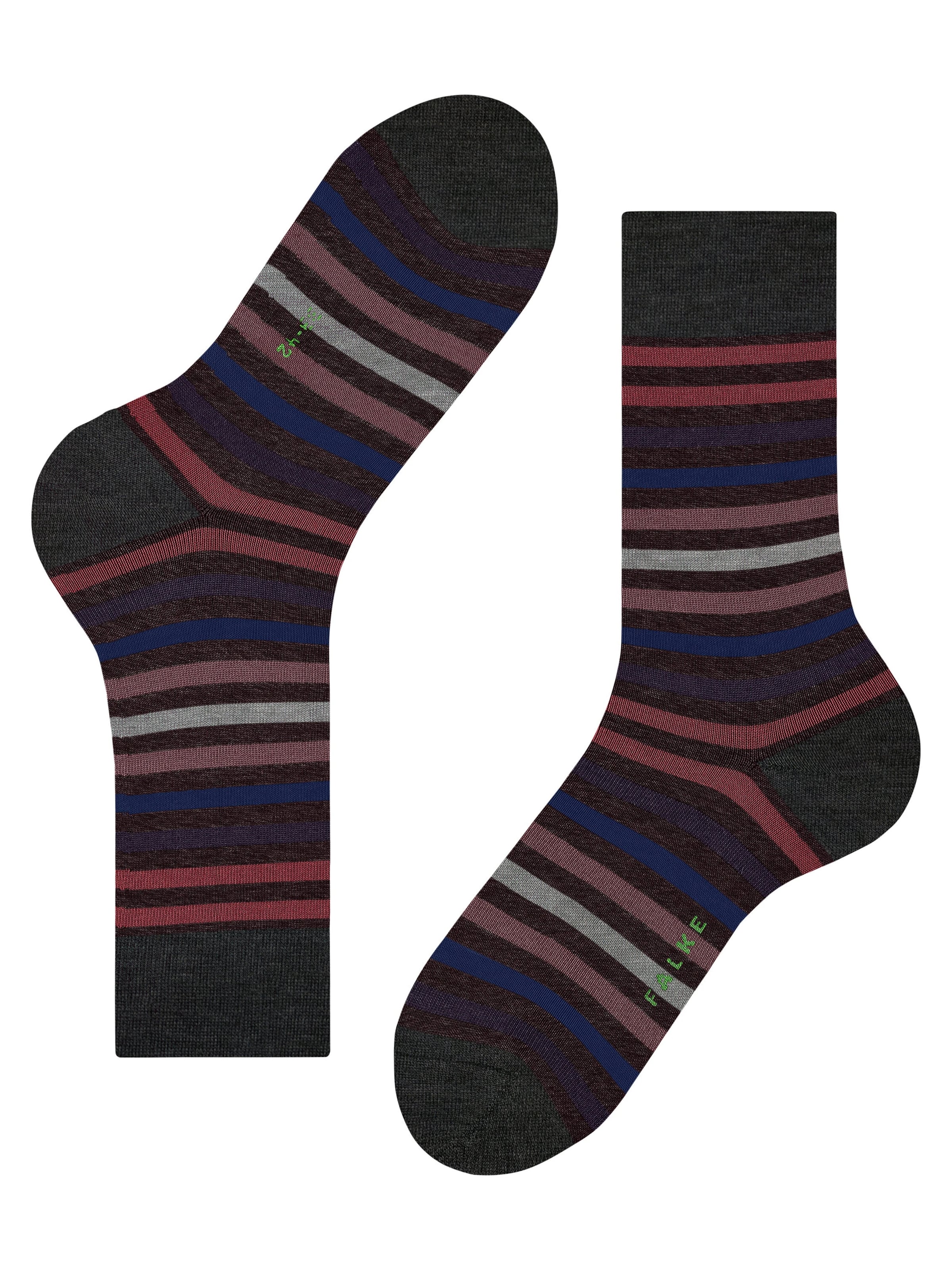 FALKE Socken 'Tinted Stripe'‌‌‌‌‌‌‌ in Rot