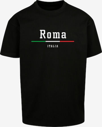 Merchcode Shirt 'Roma X' in Zwart: voorkant