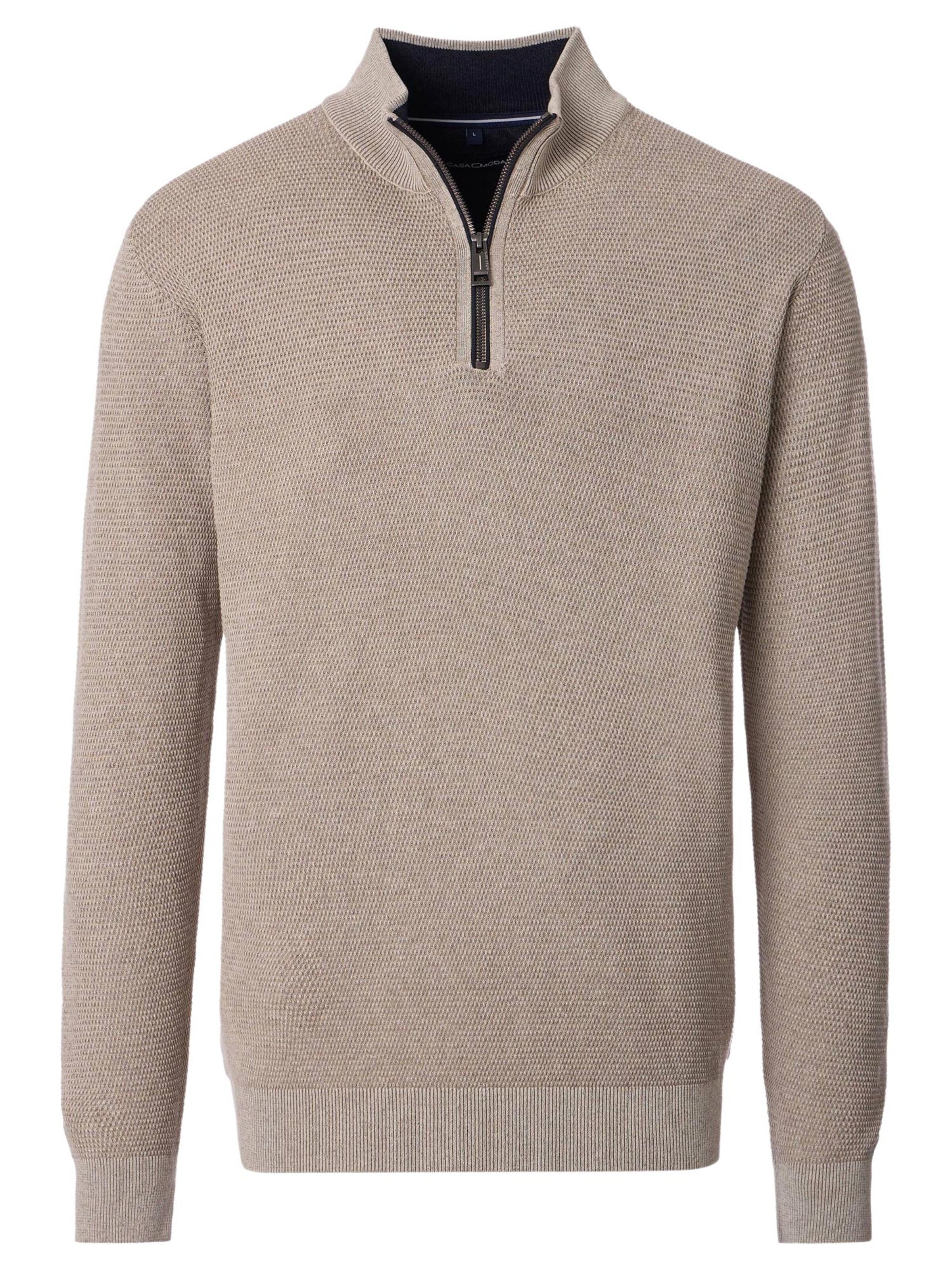 CASAMODA Sweater 'Basic' in Beige: front