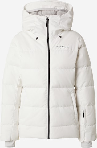 Geacă sport de la PEAK PERFORMANCE pe alb: față