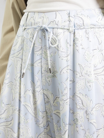 s.Oliver Широкий Брюки со складками в Синий