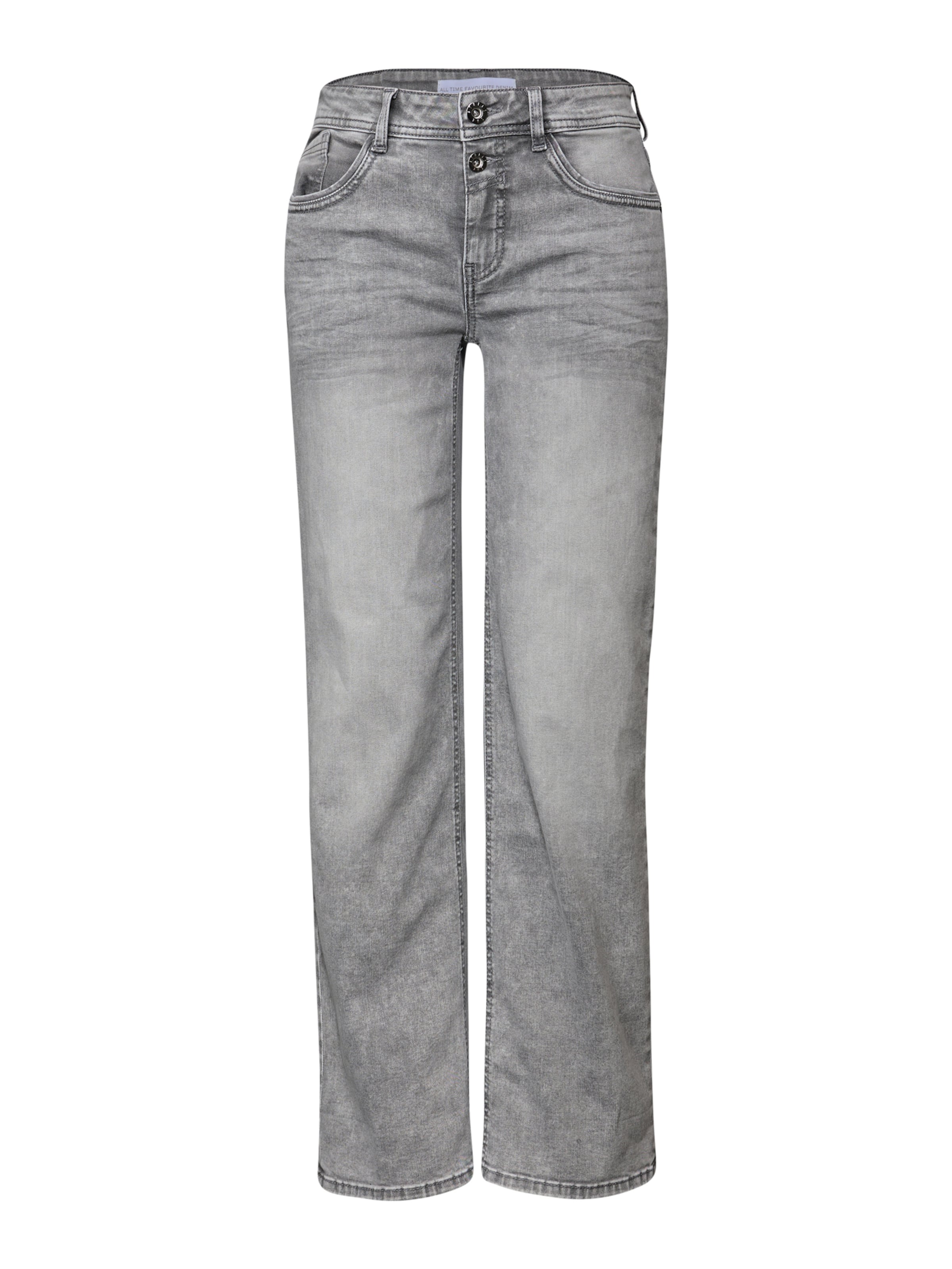 STREET ONE Regular Jeans in Grey: front