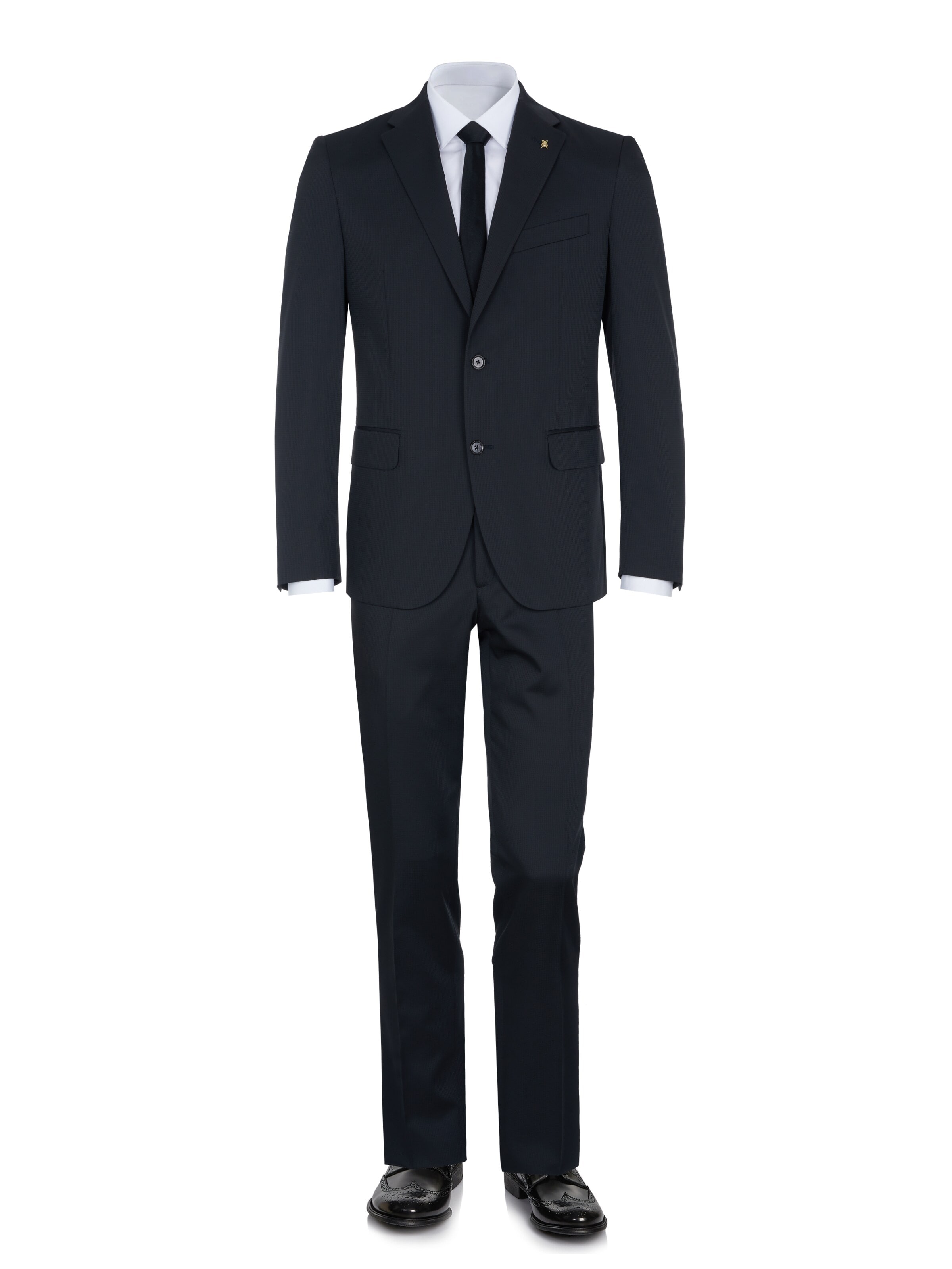 Corneliani Regular Suit 'Corneliani Anzug' in Black: front
