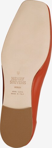 Henry Stevens Classic Flats 'Audrey HVL' in Red