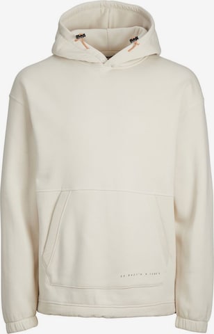 Sweat-shirt JACK & JONES en beige : devant