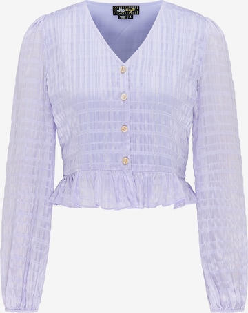 myMo at night Blouse in Purple: front