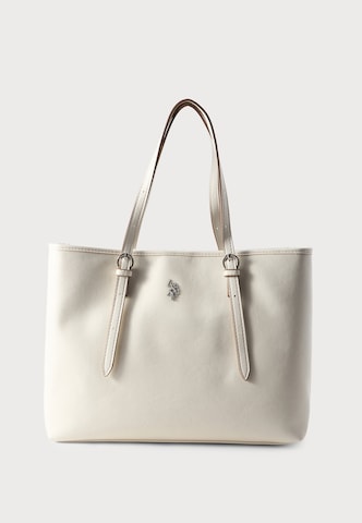 U.S. POLO ASSN. Shopper táska 'BLACKSTONE' - fehér: elől