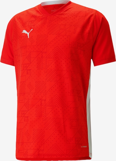 PUMA T-Shirt fonctionnel en rouge / rouge foncé / blanc, Vue avec produit