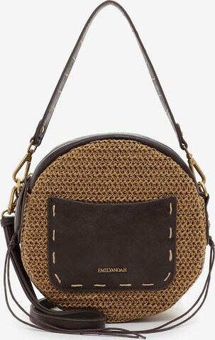 Emily & Noah Shoulder Bag in Brown: front