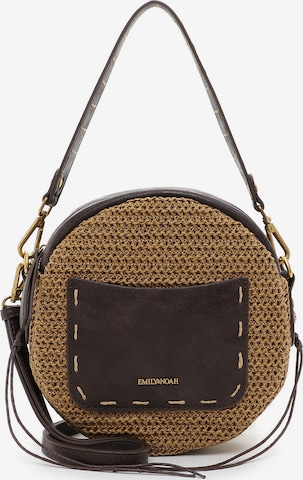 Emily & Noah Shoulder Bag in Brown: front