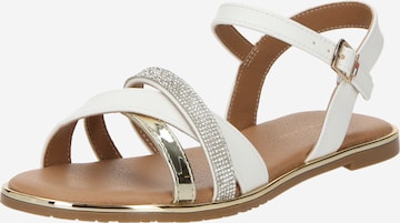 TOMMY HILFIGER Sandalen in Wit: voorkant