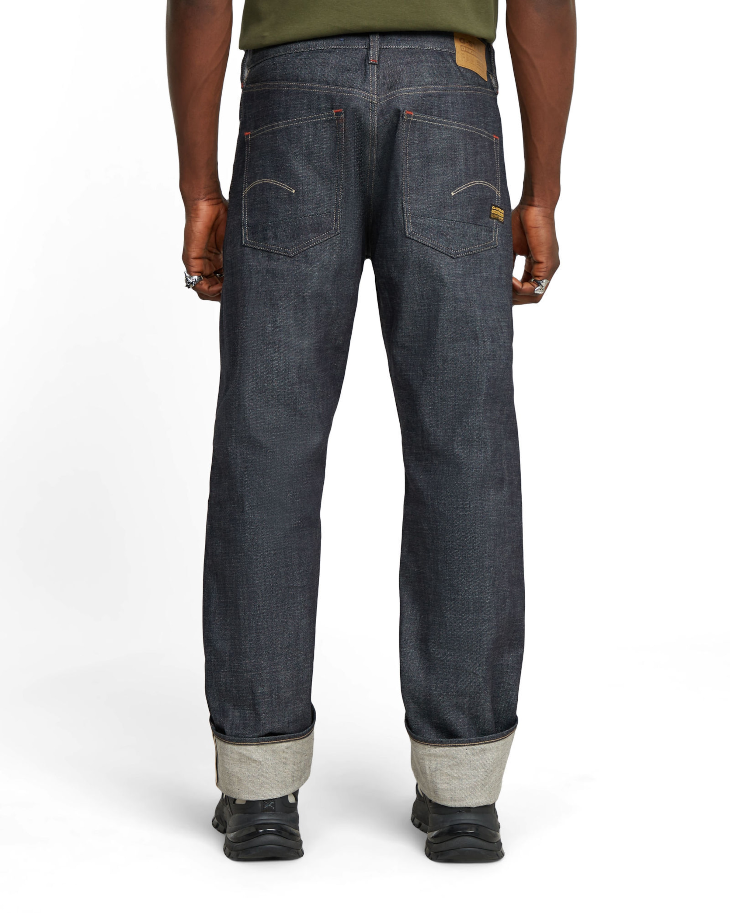 G-STAR Regular Gerade Hose 'DAKOTA' in Blau