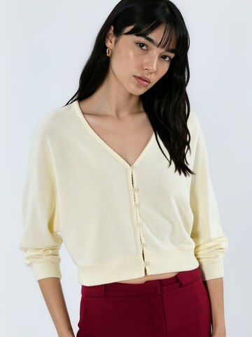 Busem Knit Cardigan in Yellow: front