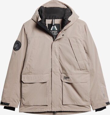 Parka d’hiver Superdry en beige : devant