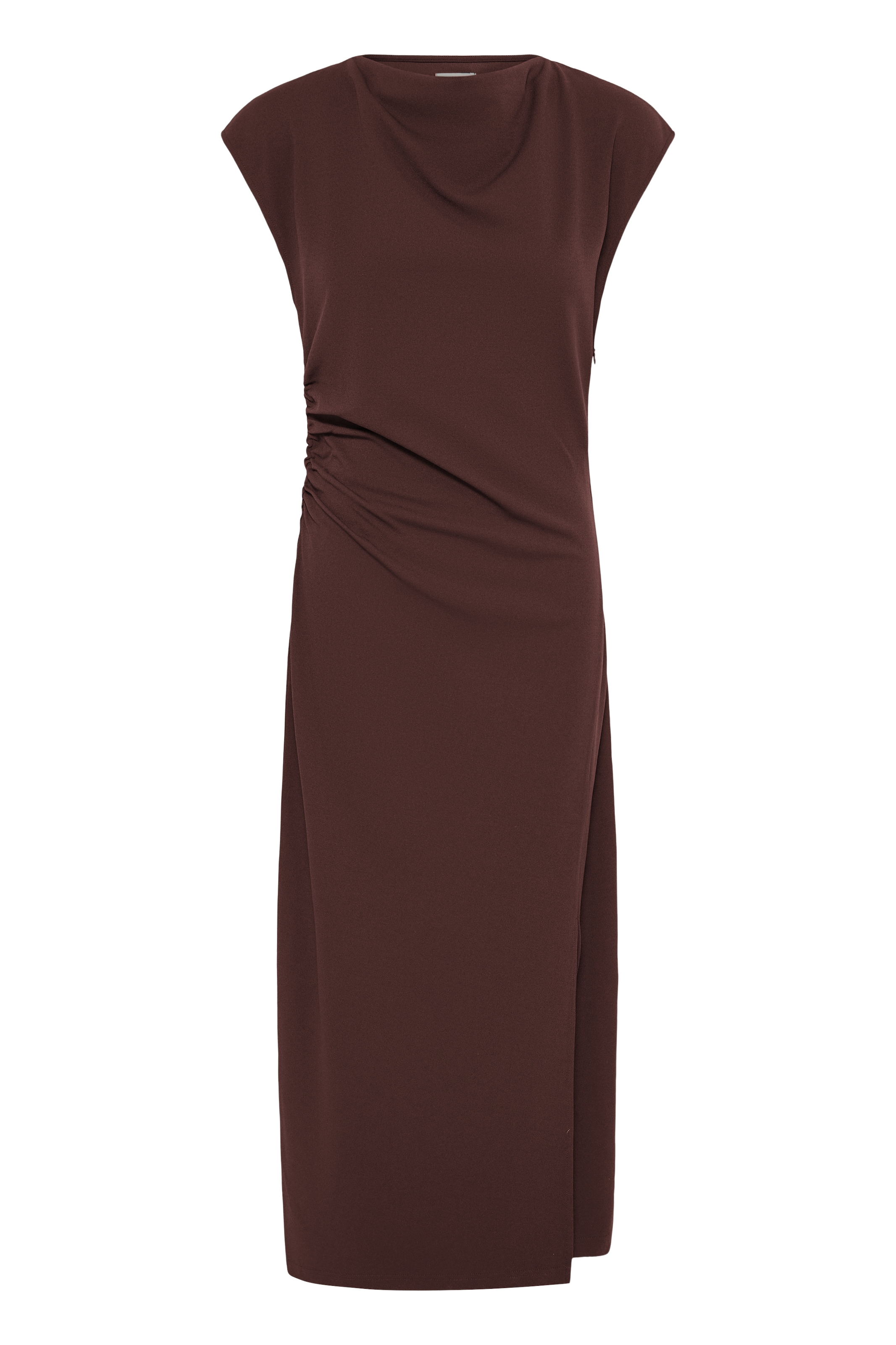 ICHI - Vestido 'IHKATINE' em castanho: frente