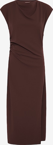 ICHI - Vestido 'IHKATINE' em castanho: frente
