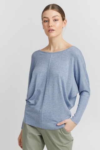 Oxmo Strickpullover 'Herdis' in Blau: predná strana