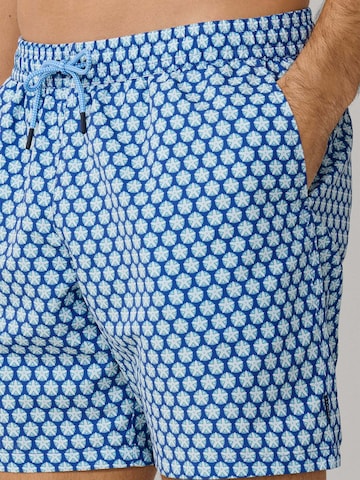 Hackett London Zwemshorts 'Seashell' in Blauw