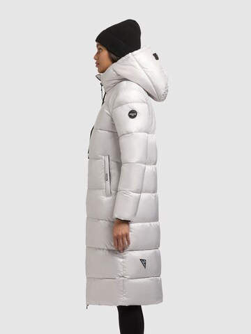 khujo Winter Coat 'NASHI' in White