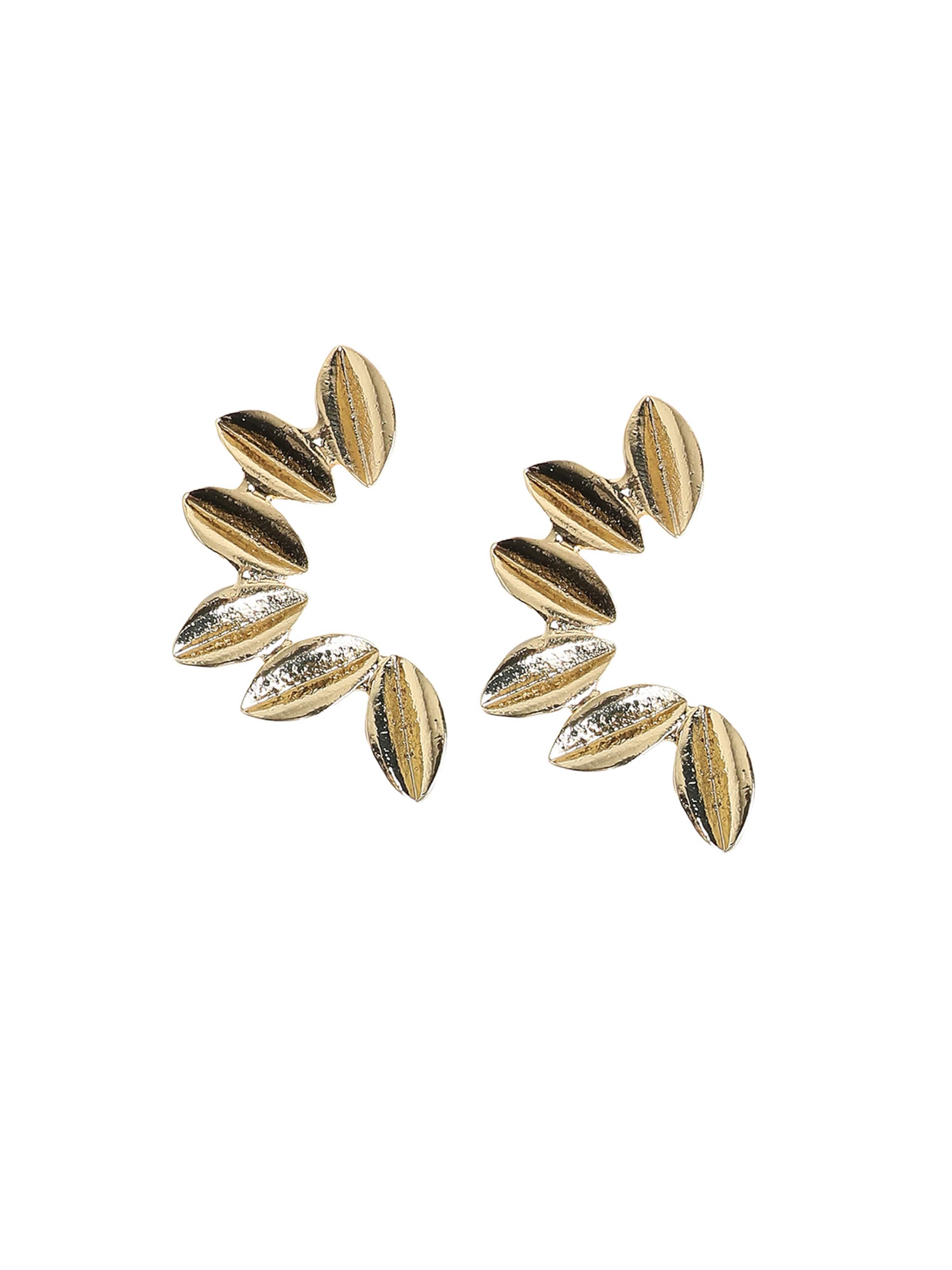 SOHI Náušnice ' Chinto ' – zlatá: přední strana