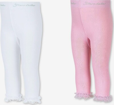 STERNTALER Leggings en gris / rosa / blanco, Vista del producto