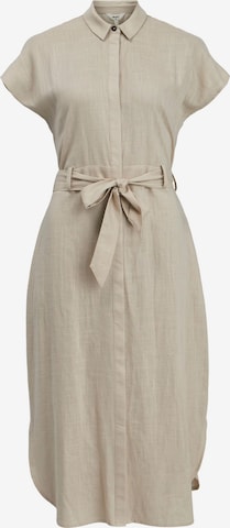 OBJECT - Vestido camisero 'Solima' en beige: frente