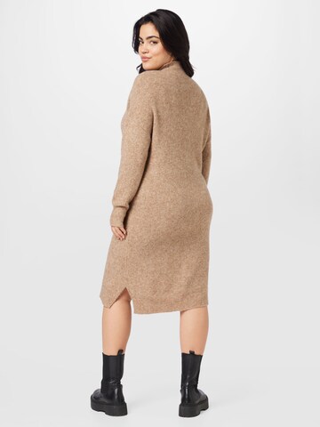 Noisy May Curve Knit dress 'MALI' in Beige