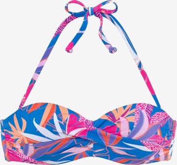 BUFFALO Balconette Bikini Top in Blue: front