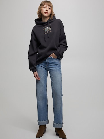 Pull&Bear Mikina – černá