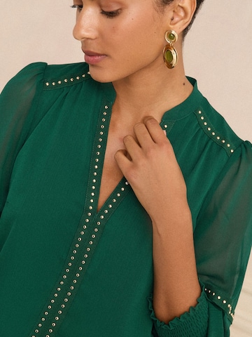 love & roses Bluza | zelena barva