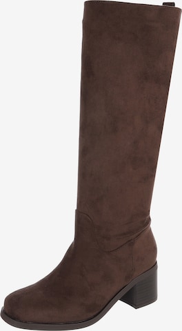 Ital-Design Stiefel in Braun: Vorderseite
