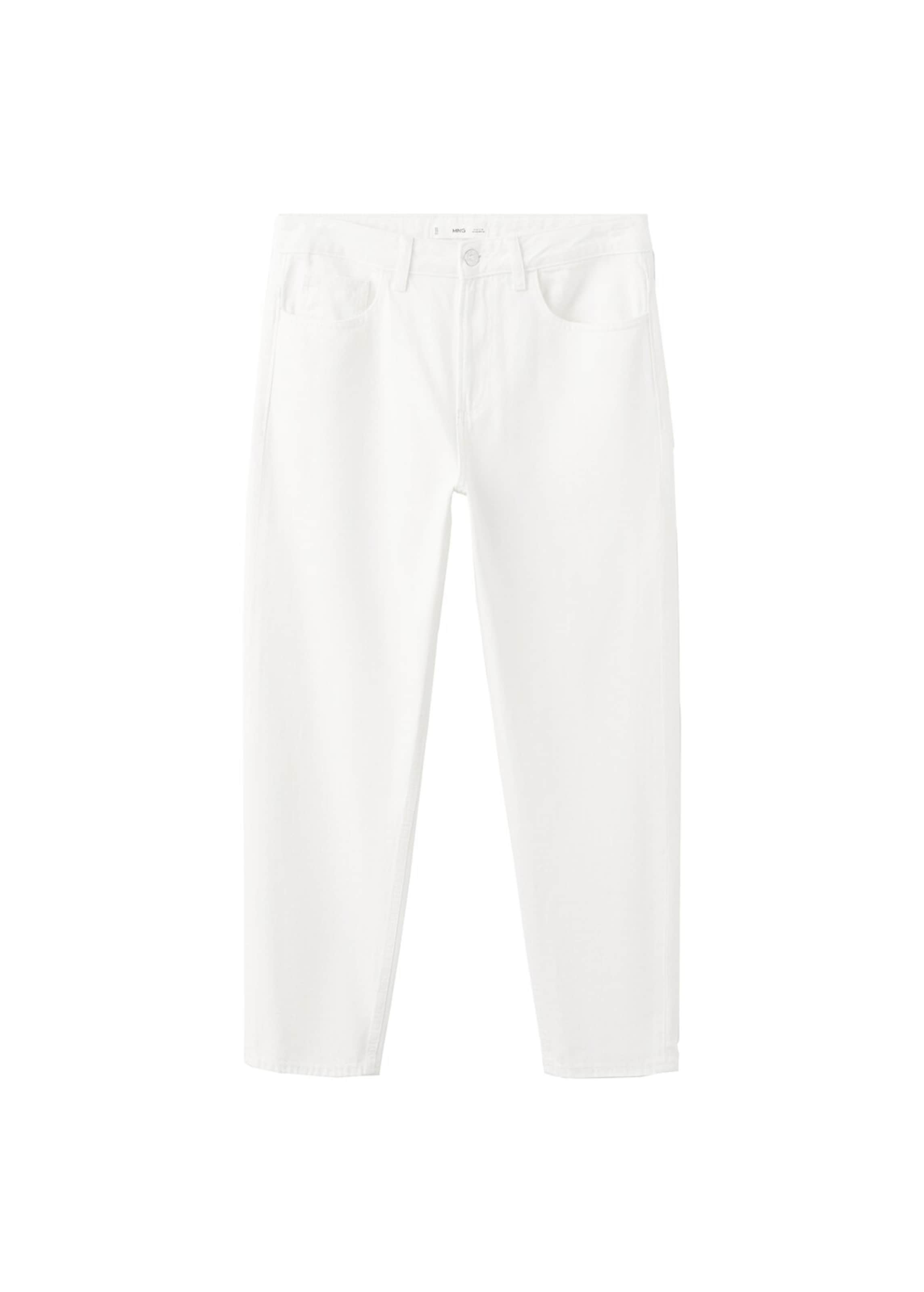 MANGO TEEN Regular Jeans in White: front