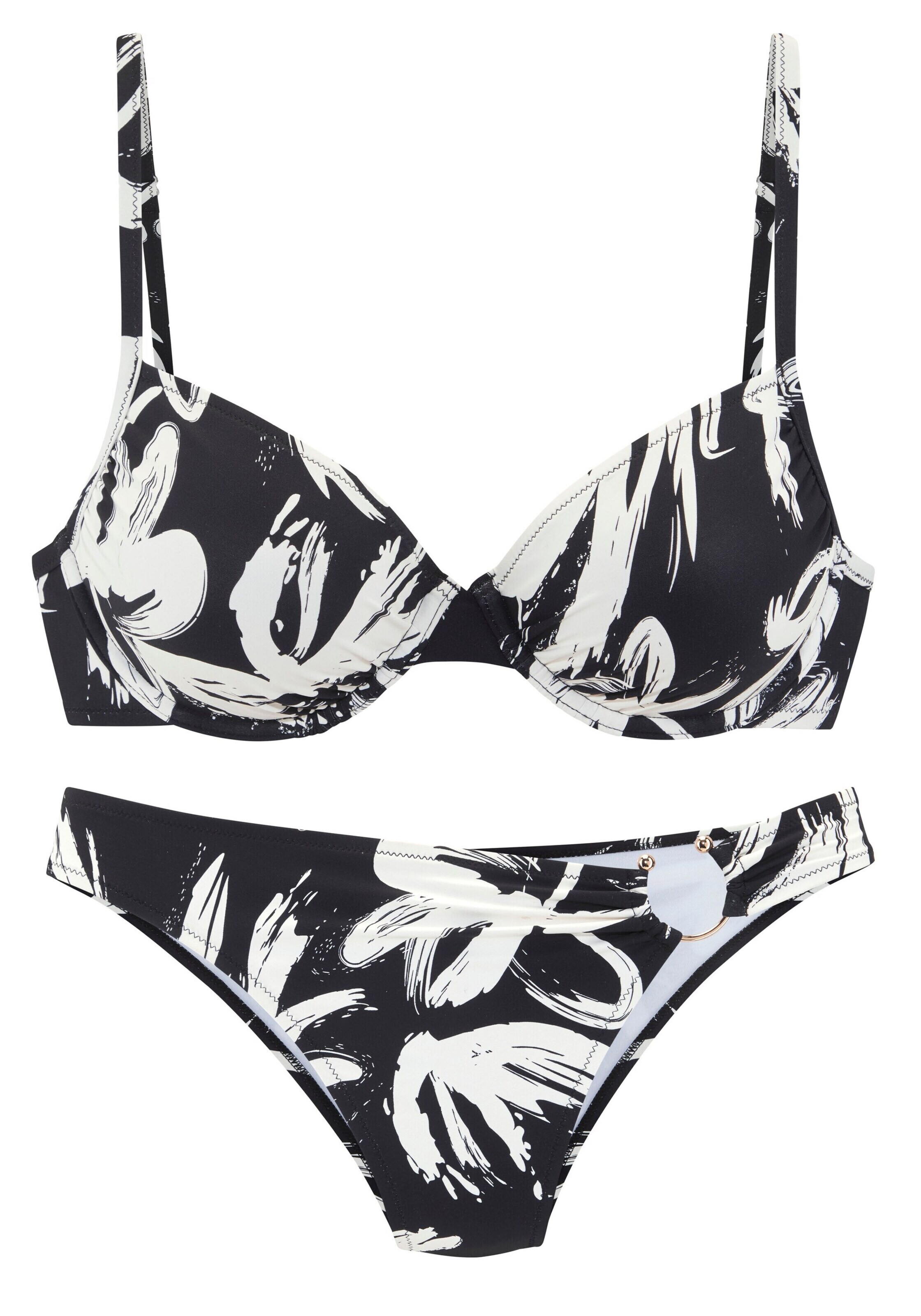 FRENCH CONNECTION - Soutien de tecido Biquíni em preto: frente