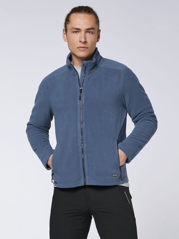 CHIEMSEE Fleece Jacket in Blue: front