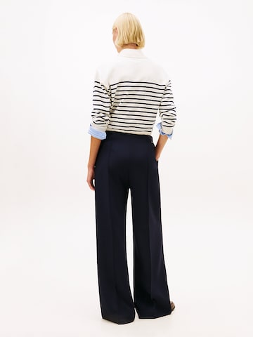 Wide Leg Pantalon TOMMY HILFIGER en bleu