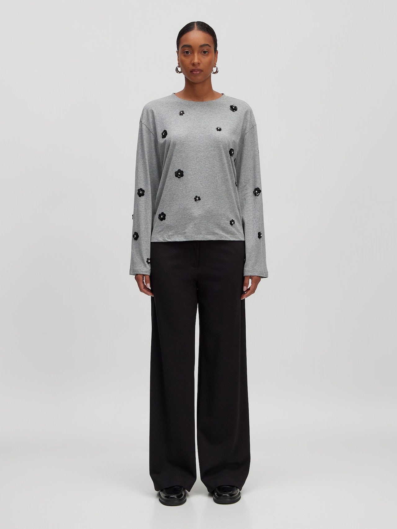 EDITED Producten Bandplooibroek 'Gitta' Zwart