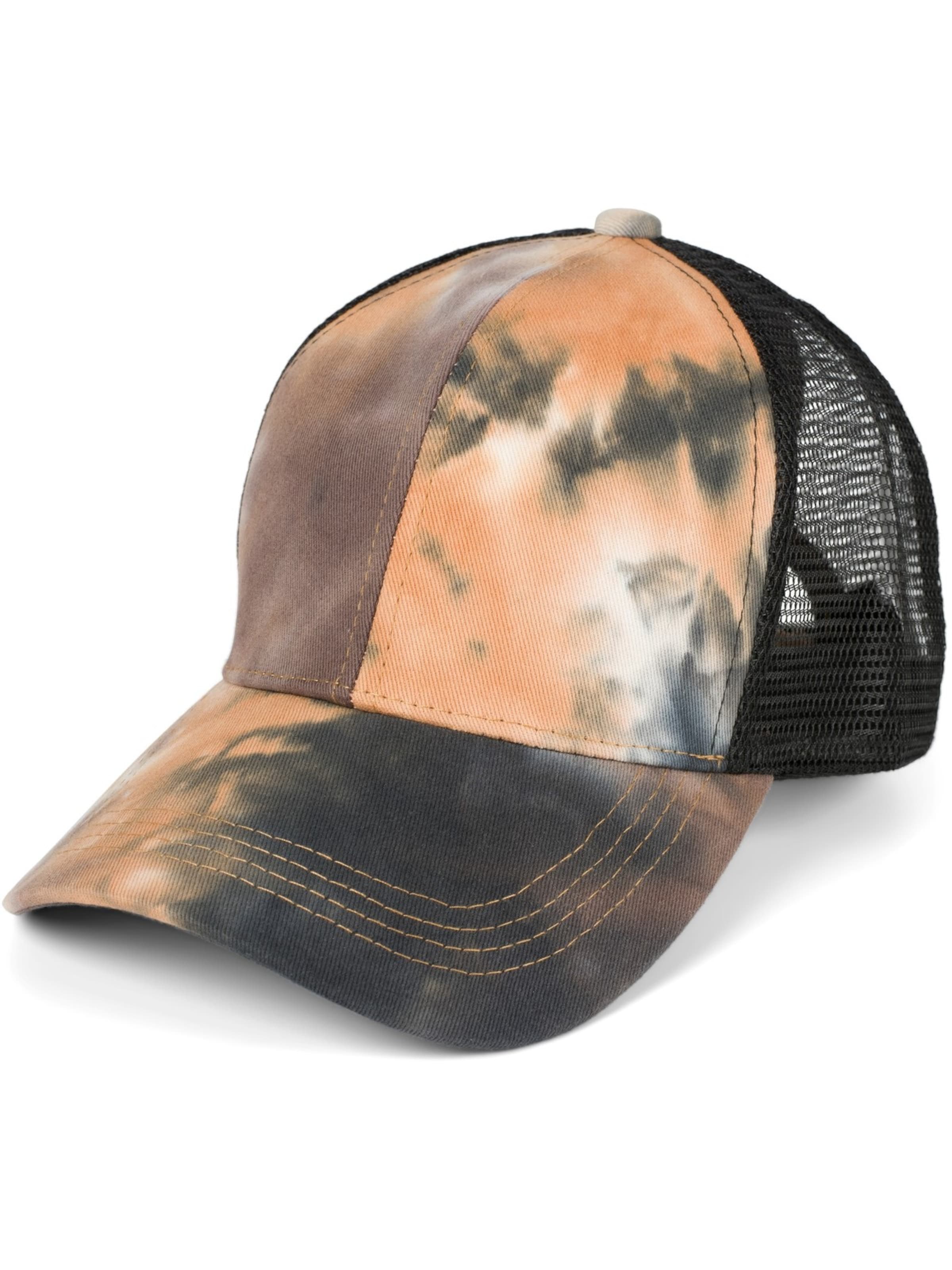 styleBREAKER Cap 'Ponytail Baseball Cap Batik mit Mesh Einsatz'‌‌‌‌‌‌‌‌ in Orange