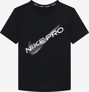 NIKE Toiminnallinen paita värissä musta: etupuoli