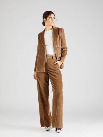 Weekend Max Mara Bootcut Spodnie w kant 'TANIA' w kolorze brązowy