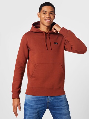 DENHAM Sweatshirt in Rood: voorkant