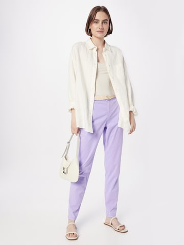 ESPRIT Slimfit Chino kalhoty – fialová