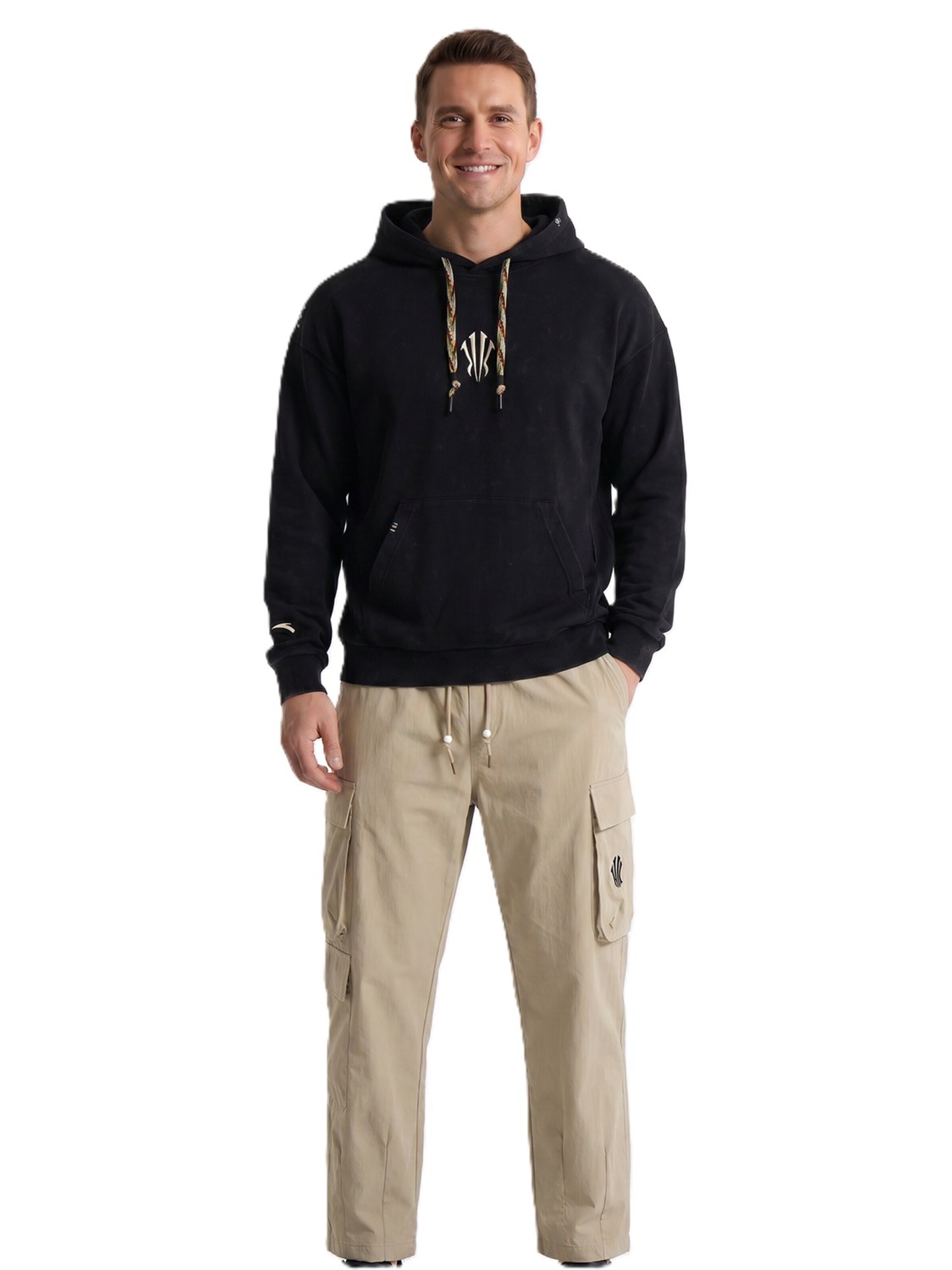 ANTA Sportsweatshirt 'KAI'‌‌‌‌‌‌ in Schwarz: Vorderseite