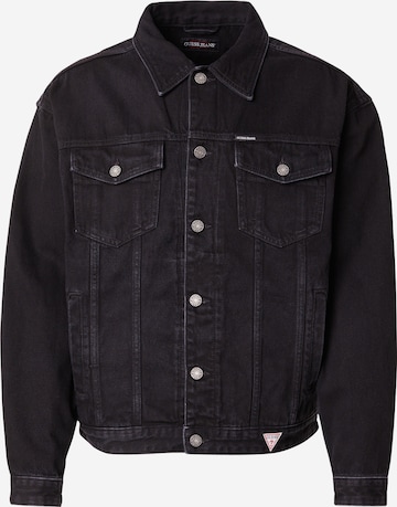GUESS JEANS Välikausitakki värissä musta: etupuoli