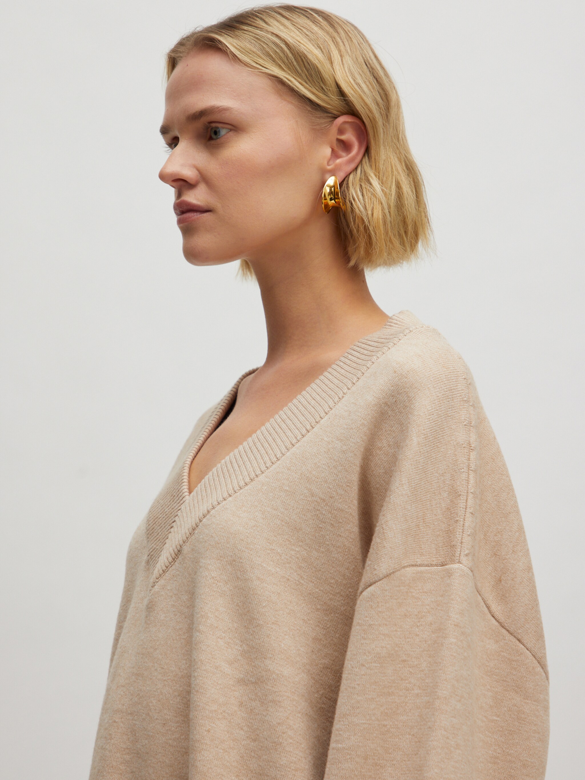 EDITED Produkte Pullover 'Fabiola ' beigemeliert