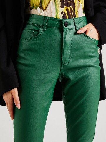 VILA Slim fit Trousers 'VISarah' in Green