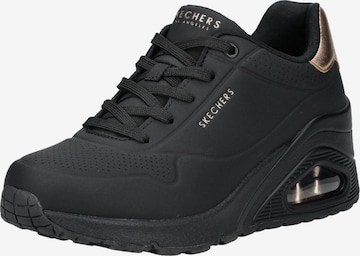 Baskets basses 'Uno Wedge - Hi Steps' SKECHERS en noir : devant