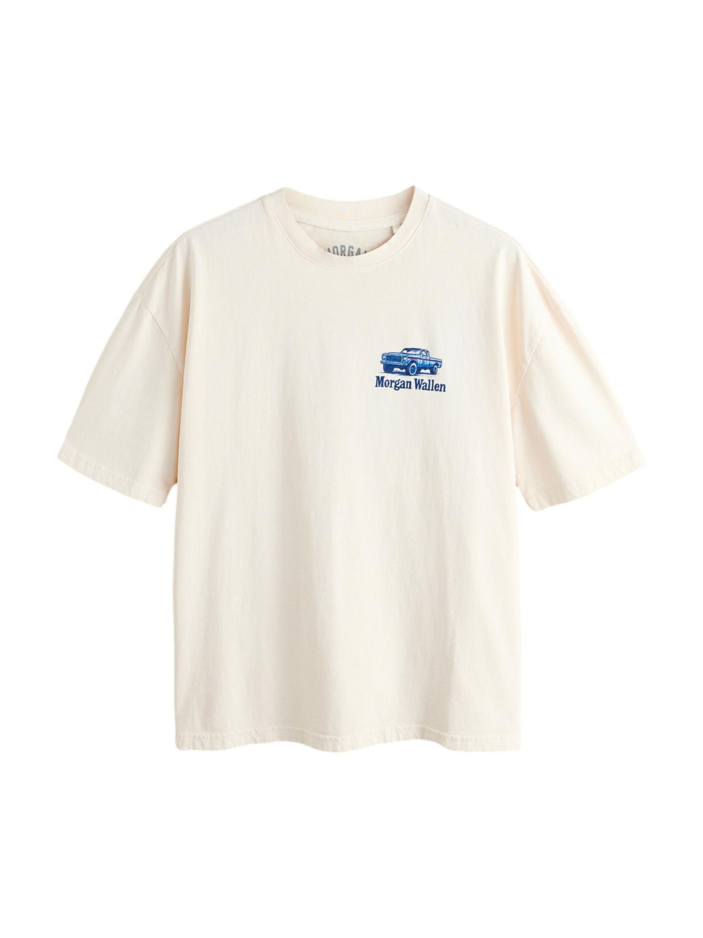 T-Shirt Next en blanc : devant