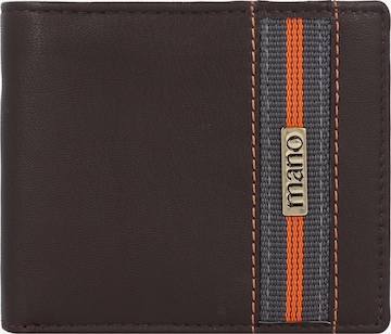 mano Wallet 'Don Leonardo' in Brown: front